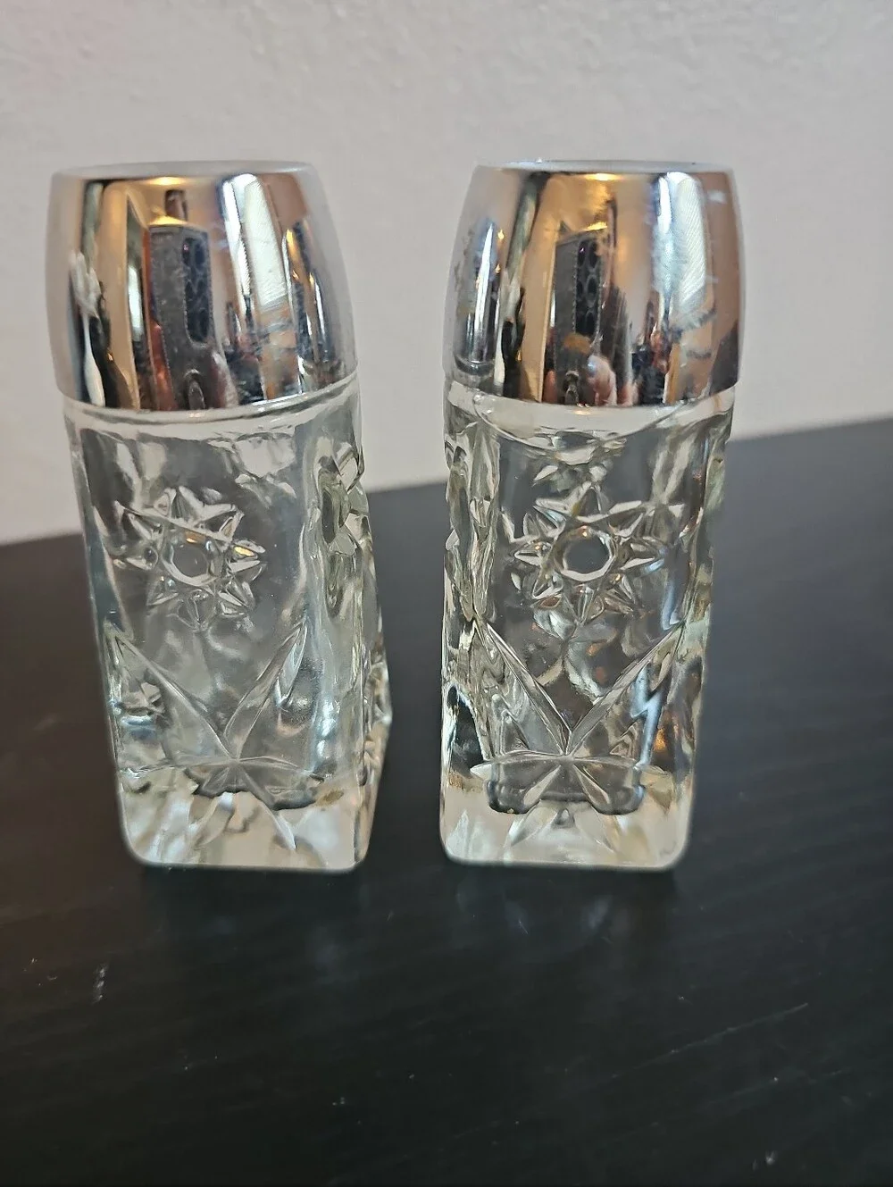 Anchor Hocking Star of David Prescut Salt and Pepper shaker